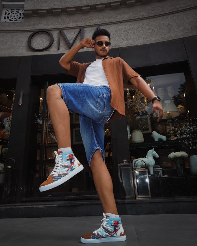 Image of Luxe Men High Ankle Sneakers for Men (Surfing)