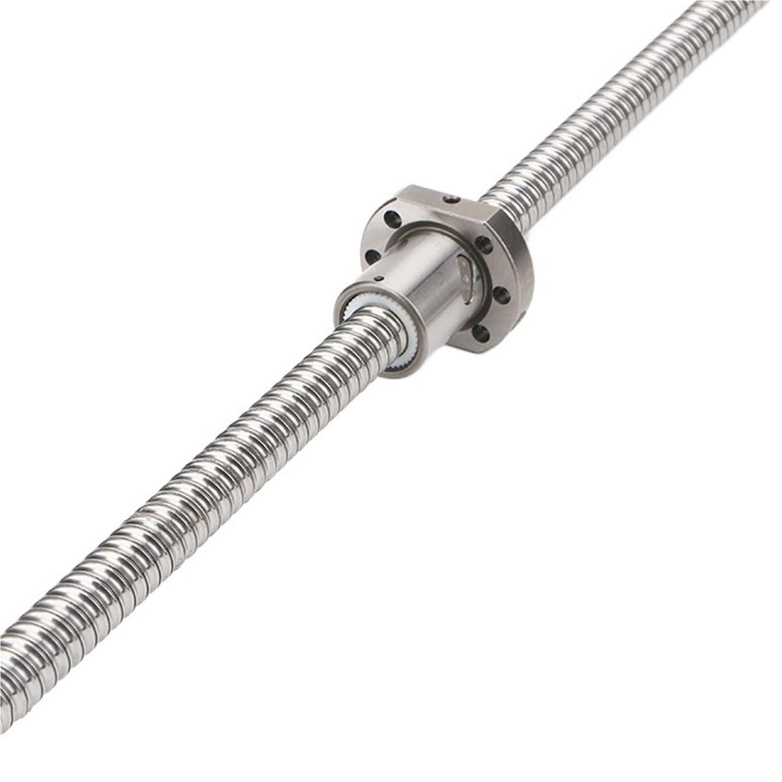 Bezkońcowo obrobiona śruba kulowa SFU2505, gwint lewy, śruba kulowa C7 z pojedynczą nakrętką kulową, średnica 25 mm, nachylenie skoku 5 mm (100 mm)