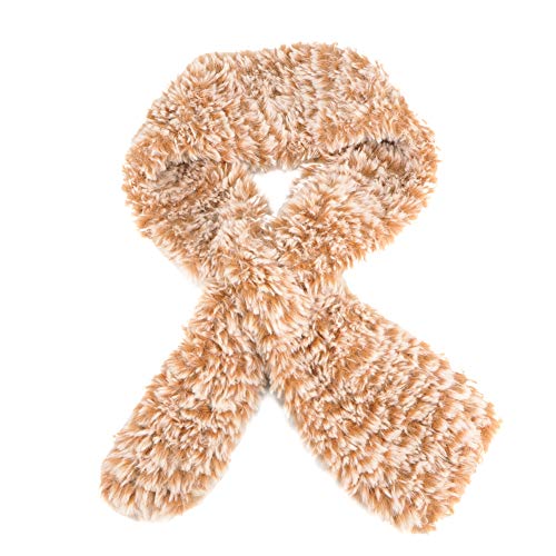 Image of NICEEC Faux Fur Yarn Super Soft, Chunky & Fluffy, Eyelash Yarn for Crochet & Knitting(Total Length 210yds /10.6oz) - Khaki /300g