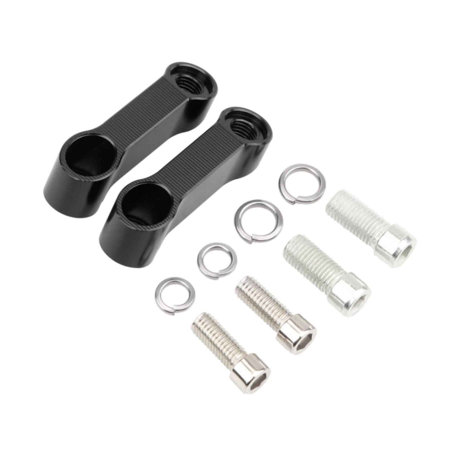 Mirror Mount Riser Adapter Replaces Spare Parts Motorcycle Mirror Extension Black-image-47