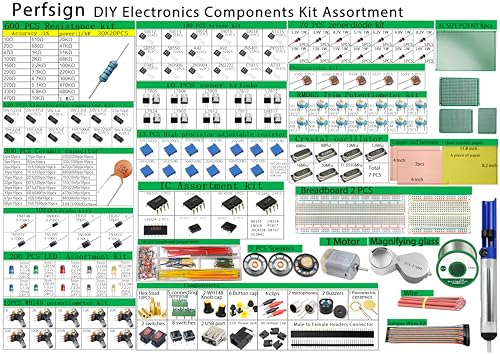 2300PCS XXXXL Complete Set DIY Electronics Component Assortment Box Kit,IC,PCB,Breadboard,Jumper,Magnifying Glass,Resistors,LED,Triode,Potentiometer,Speakers - Image 3
