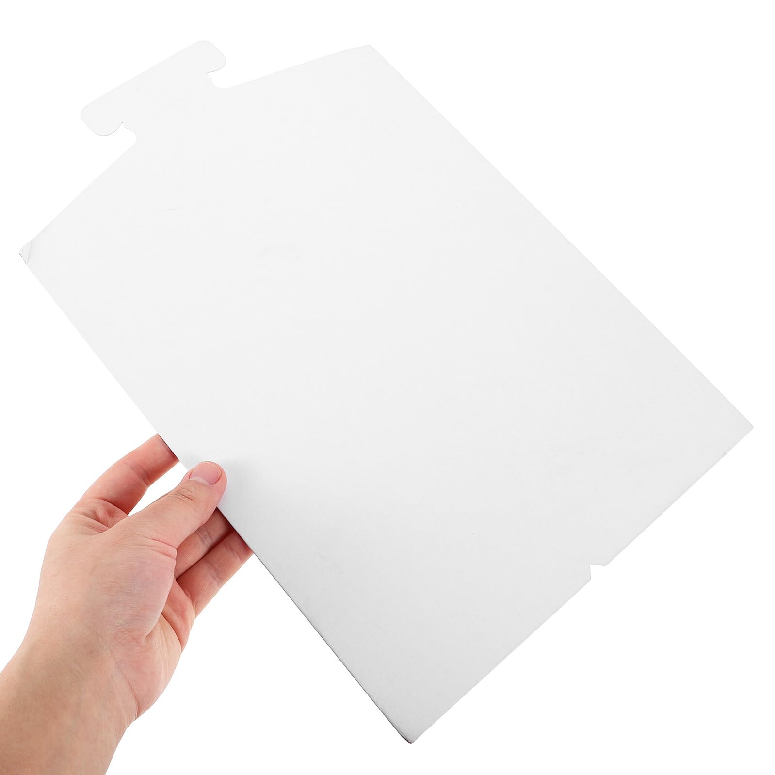 Cartons de Pliage pour Chemises 50 Pcs en Carton Blanc Double Couche | Feuilles pour Vêtements, Usage Retail et Assemblages Scolaires, Imprimables pour Logos, Renfort D’emballage