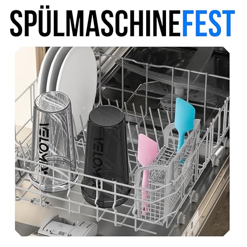 VELOMIX -2 PACK- 828ml Eiweiß Shaker - Auslaufsicher Shaker Proteinshake Mit 2x Kugel | Drehverschluss & Mess-Skala Shake Becher | Spülmaschinengeeignet & Stackable Protein Shaker (Black/Transparent)