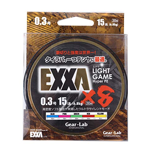 Gear-Lab(�M�A���{) PE���C�� EXXA 200m 0.3�� 15LB(6.8kg) 8�{ 5�F