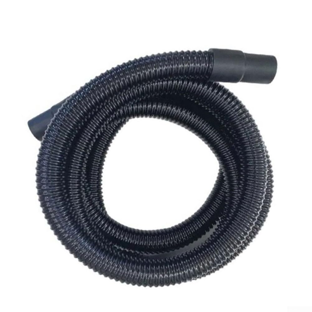 Manguera de succión de repuesto para Karcher para limpiador de alfombras Puzzi 8 y 10 con tubo de plástico flexible para tapicería y operaciones de limpieza de suelos, color negro, 2,4 metros de