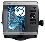 Bruni Película Protectora Compatible con Garmin GPSMap 421s Protector Película, Claro Lámina Protectora (2X)