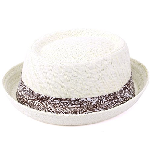 Preisvergleich Produktbild Hawkins Herren Pork Pie-Hut *, weiß