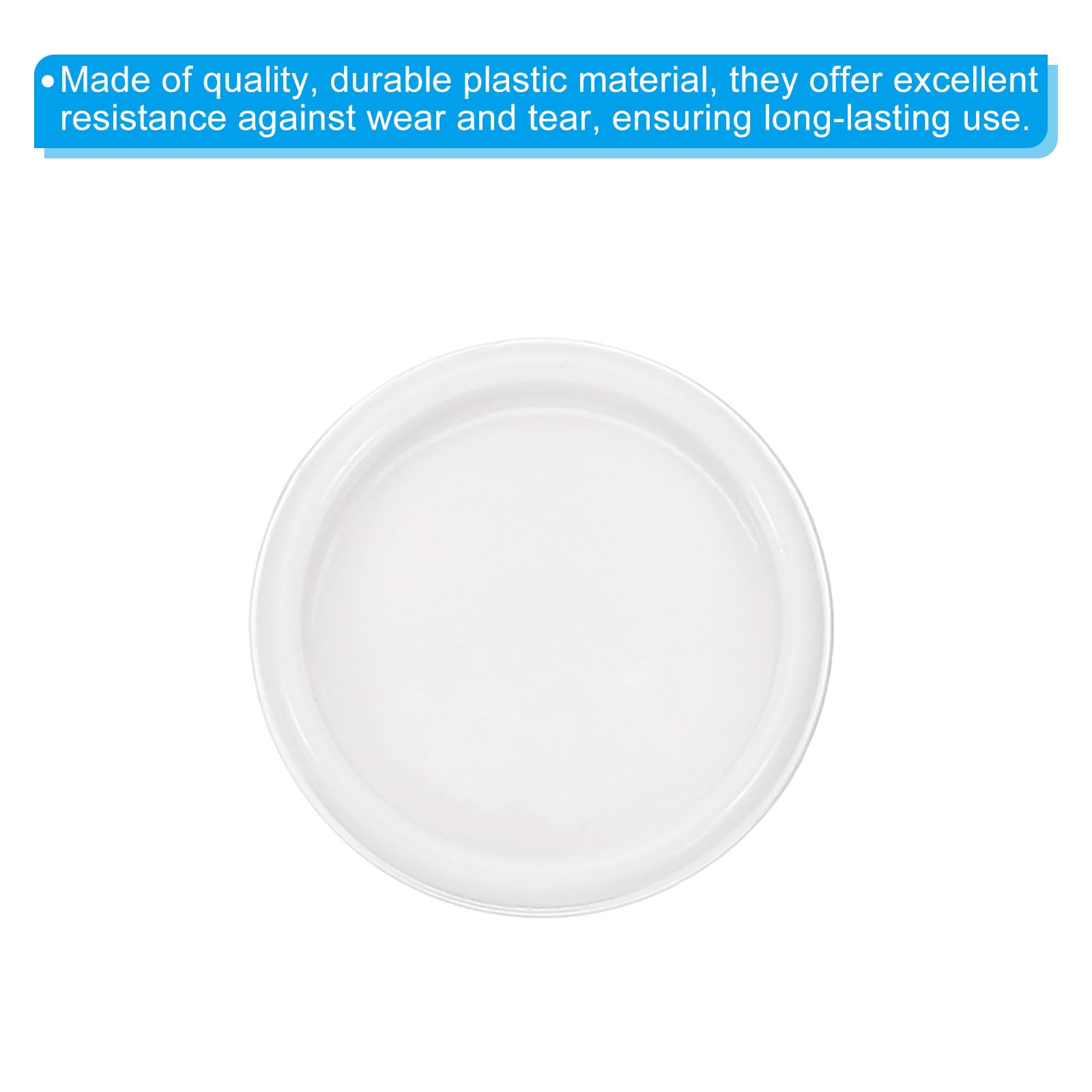 PATIKIL 19mm Plastic Book Binding Discs, 33 Pack Discbound Expansion Discs Round Binder Rings for DIY Notebook Planner White - Image 4