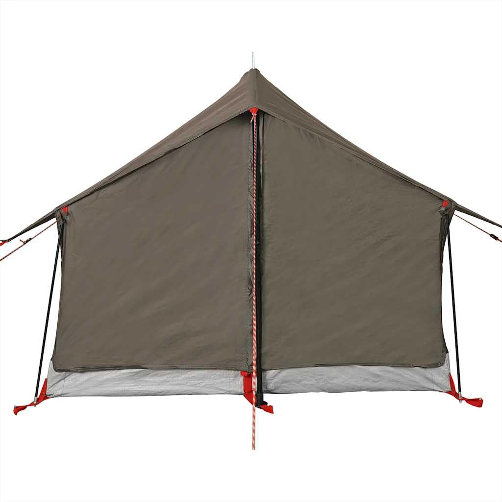 Tente de Camping 2 Personnes Canadienne en Polyester, Tente de Randonnée Légère avec Sac de Transport pour Bivouac et Camping Vert Olive 200 x 124 x 98 cm