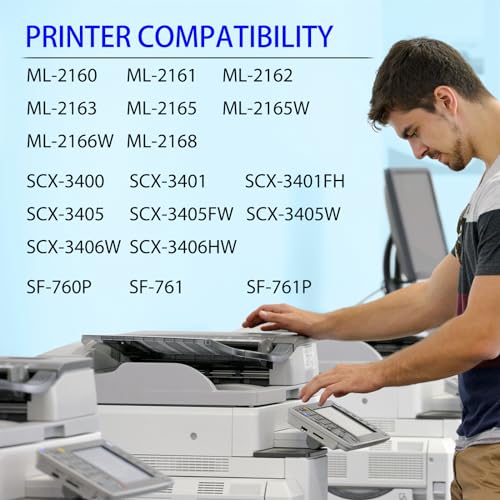 Cartucho de toner compatível com Samsung MLT-D101S D101S 101S MLTD101S da SuperInk 1 unidade, preto