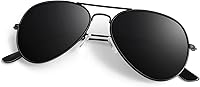 FashionShades Pilot Sunglasses for Men & Women - Lightweight 16g Metal Frame, Polarized UV400 Lenses, 58mm/62mm Sizes
