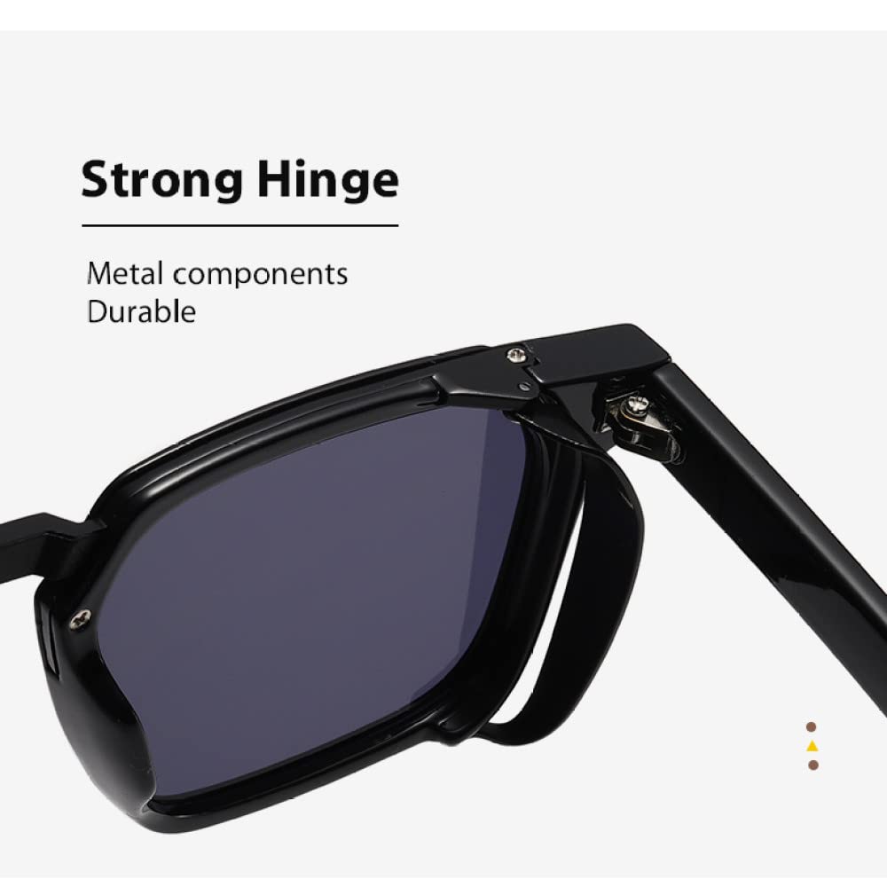 Vintage Steampunk Gafas de sol Gafas Gafas de sol cuadradas Mujer Hombre UV400