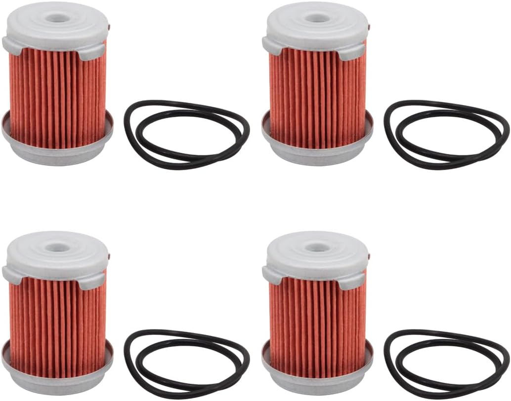 25450-P4V-013 Automatic Transmission Oil Filter Replace 044-0383 25564-5LJ-A01 25565-5LJ-A01 91305-PN4-003 Compatible with Acura MDX RDX RLX TSX TL/Honda Odyssey Accord CRV HRV Civic Pilot(Pack of 4)