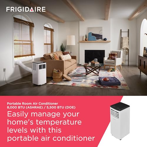 Frigidaire 8,000 BTU Portable Air Conditioner, Cools 350 Sq Ft, White - image 3