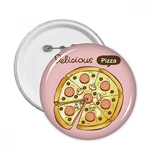 Badge Pizza Italie en métal pour masquer un trou ou une tache M