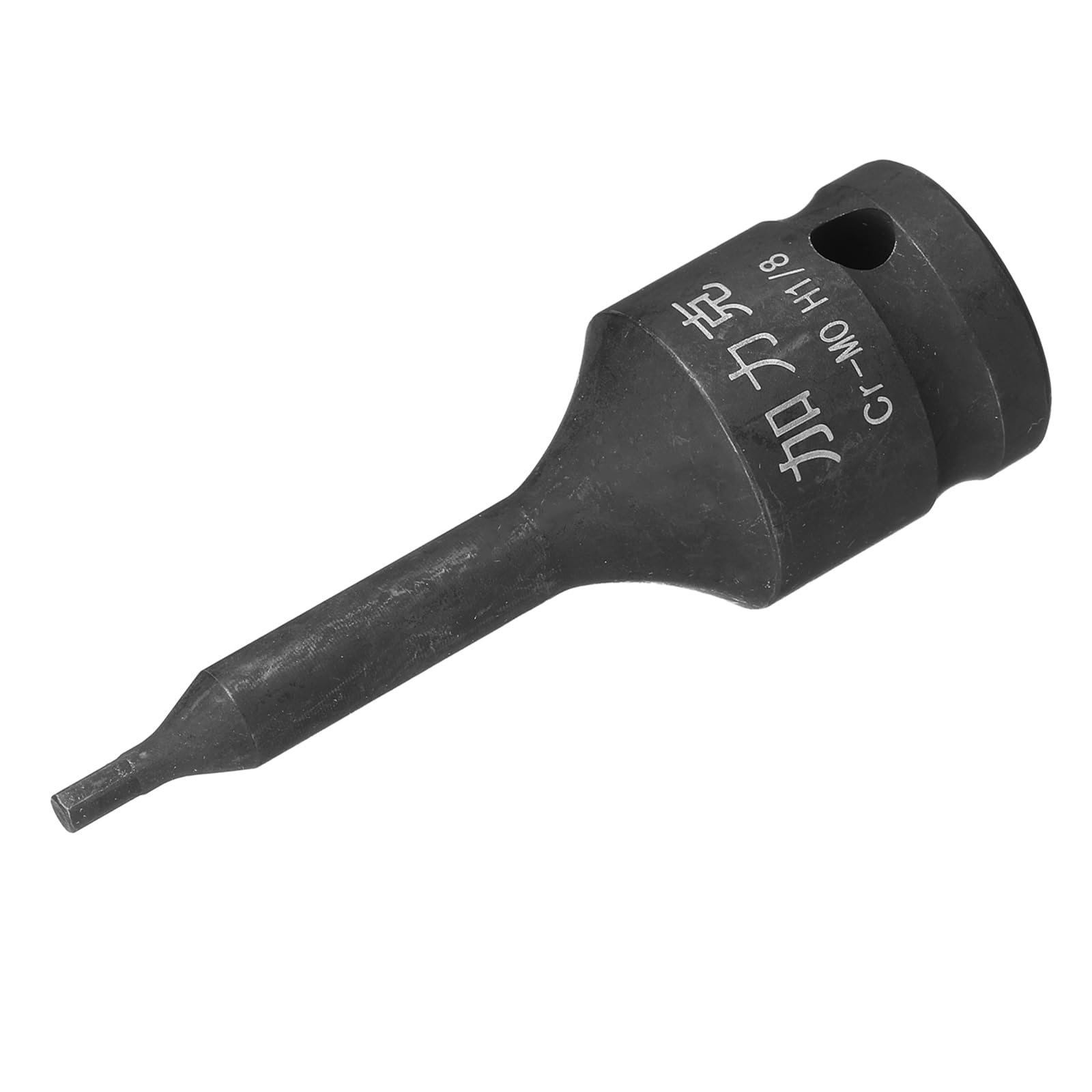 uxcell 1/2" Drive x H1/8 Impact Hex Bit Socket, SAE 3" Length, CR-MO Steel Use with Impact Drivers or Hand Ratchets