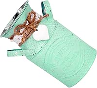 Vista 4 de GANAZONO Maceta de hierro hecha a mano fina, decoración rústica, macetas decorativas