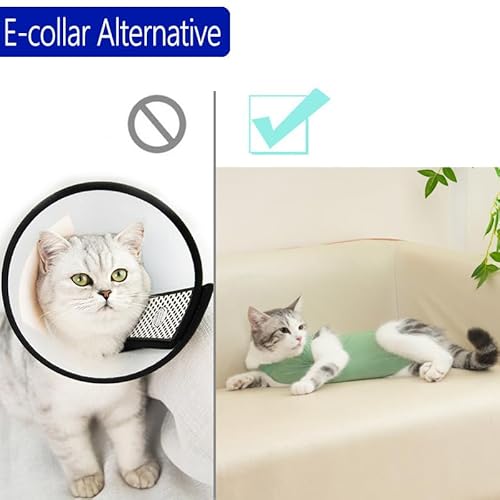 image for kzrfojy Cat Recovery Suit Cat Onesie for Cats After Surgery Female Mal