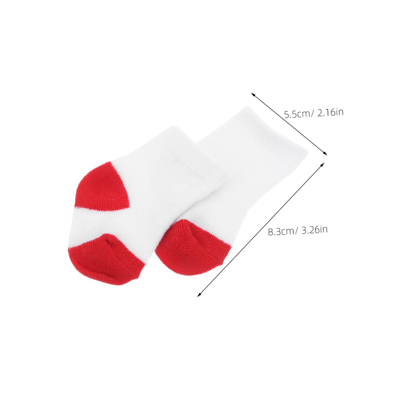 TOYANDONA Doll Socks Set 10 works American Baby Doll Accessories Mini Sock Variety Designs Soft Comfortable Dress up Costume for 18 Inch Dolls Role Play and Stuffed Animals 3.27X2.17X0.08In - Image 2
