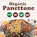 Food to Live Organic Italian Panettone, Pack of 3 - Authentic Artisan-Made, Traditional Holiday Cake with Raisins and Candied Orange Peel, Perfect for Gifts, Hand-wrapped, Non-GMO - 750g (1.65 lb) x3