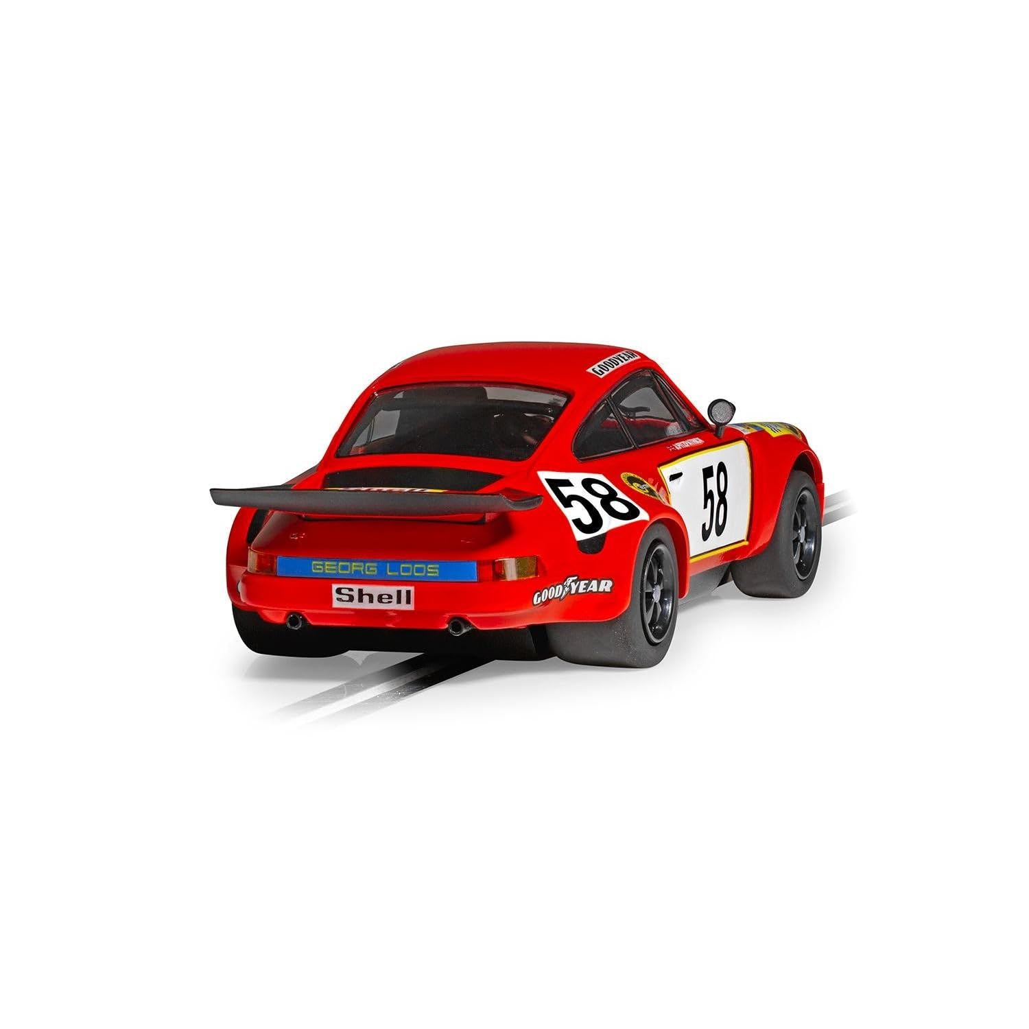 C4594 Scalextric Porsche 911 3.0 RSR - Georg Loos Racing - GT Winner 1975 LeMans Slot car, 19 cm - Image 4