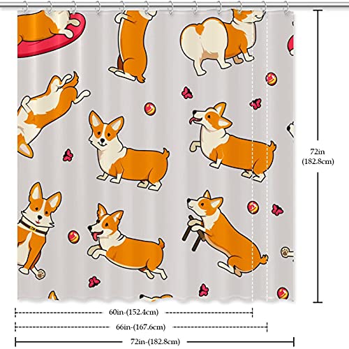 Rideau de douche imperméable Corgi aux finitions renforcées - 7