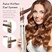 slopehill 5 IN 1 Airstyler, Hairstyler, Lockenstab Auto-Wrap, Ionen Föhn (110.000 RPM), Warmluftbürste & Glätteisen | Zum Styling, Volumisieren, Locken und Glätten - Zuhause & Reisen （Champagne-Gold）