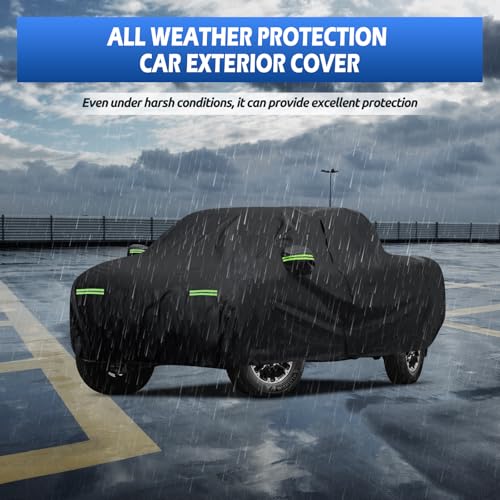 Image of Car Cover Custom Fit for Toyota Tundra 5.5Ft Bed 2000-2026, Migaven Waterproof Full Exterior Cover Sun Rain Protection with Door Zipper (Not Include Mirror Pocket)