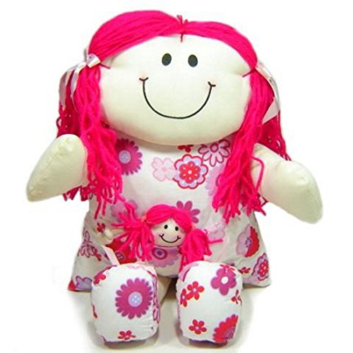 Boneca de Pano - Mamãe - Multicolorida - 100% Artesanal