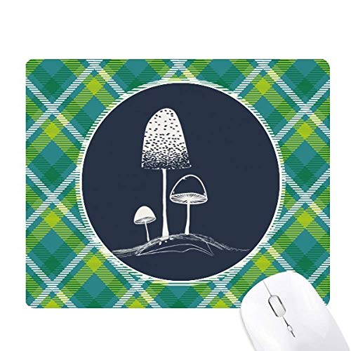 Tapis de souris champignon pour un setup de bureau vert et pixelisé