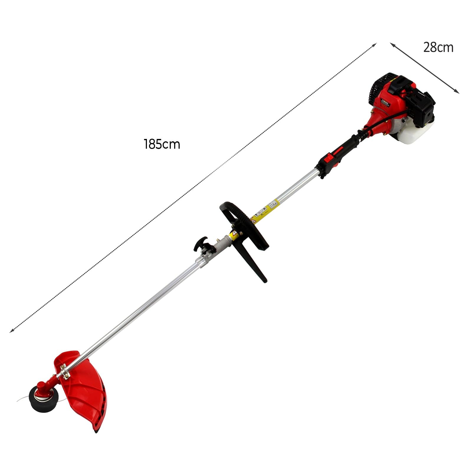 Outils Multifonctions 5-en-1 Coupe-Herbe Taille-Haie à Essence Moteur 52cc 1,2 L - 5 Accessoires Jardinage Extérieur Entretien Haies Buissons [Kit EPI, Entonnoir & Outils Inclus]