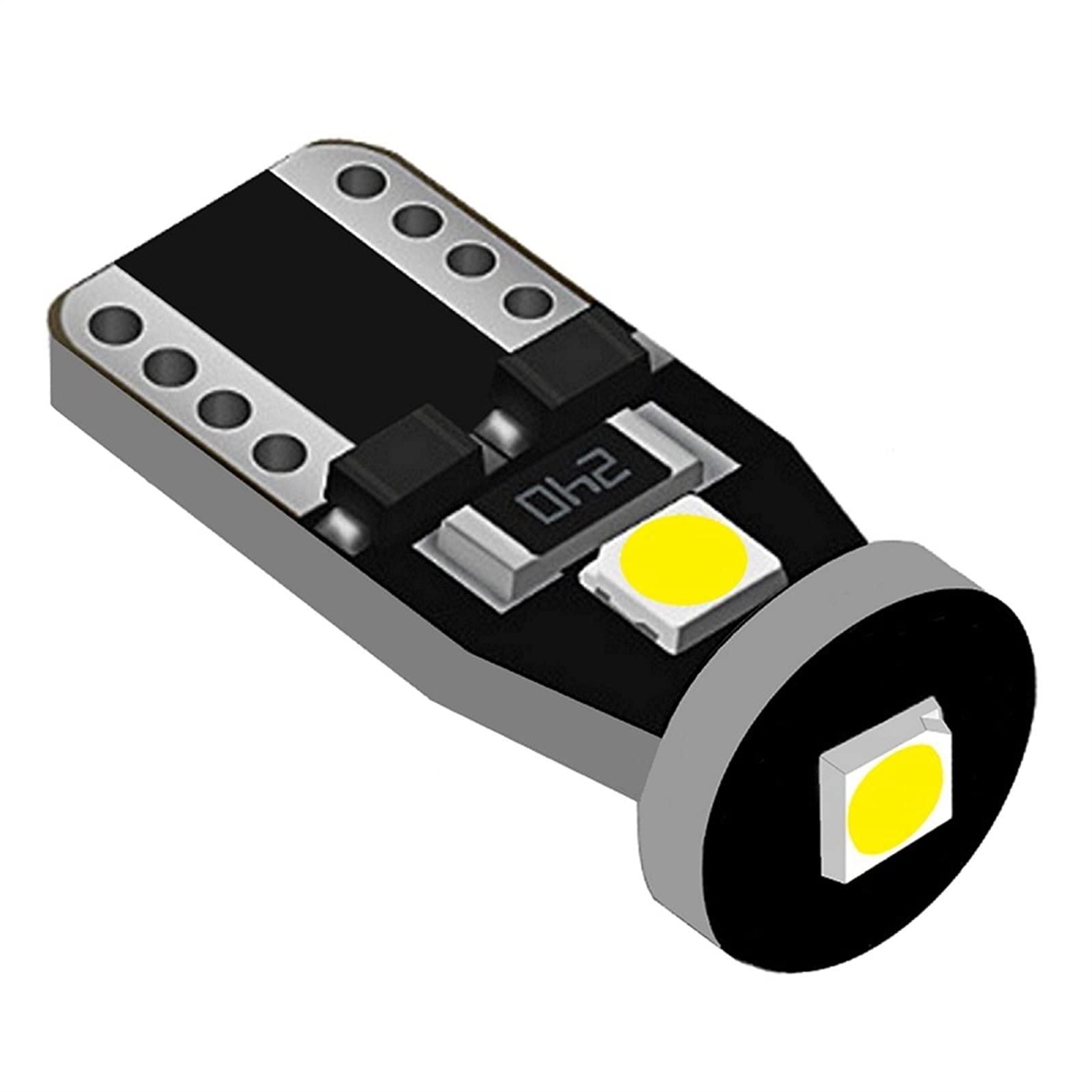 fari a LED 100 pz T10 LED PARCHEGGIO Auto Light 3 SMD 3030 LED Lampada da Lettura Auto LED W5W 3SMD 3 LED Light Light Light Wedge Tail Bulb 100x Lampadina a LED (Emitting Color : Yellow)