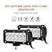 Auxbeam LED Light Bar 7Inch 36W Flood Led Off Road Driving Lights LED Work Lights Waterproof for Jeep Off-Road SUV Truck Car ATVs Boats (2 PCS)