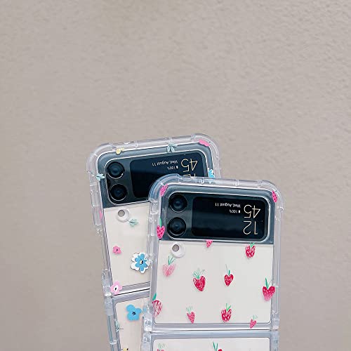 Coque ZFlip 3 mignon bracelet fraise pour sorties et selfies - 3
