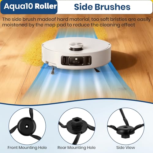 Image of 22 Pack Aqua10 Ultra Roller Accessories Kit for Aqua10 Roller /Aqua10 Ultra Roller Replacement Parts,2 Main Brush 2 Mopping Brushes 4 Hepa Filters 6 Side Brush 6 Vacuum Bags