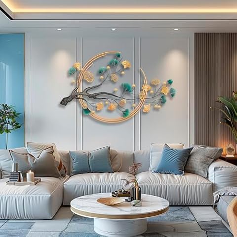 QXSXKJ 59" Ginkgo Leaf Wall Art Cover