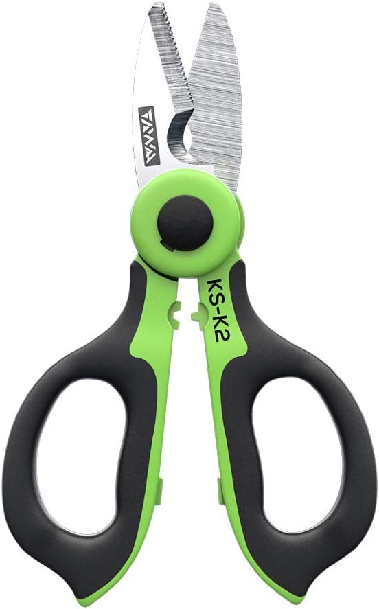 TAWAA KS-K2 Optical Cable Cutter Scissors for Fiber Optic Kevlar Shears Stainless Steel Electrical Shears Precision Scissor with Wire Optical Fiber Cut For Cutting Kevlar