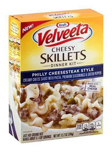 Kraft Velveeta Cheesy Skillets Dinner Kit Philly Cheesesteak Style 12.2