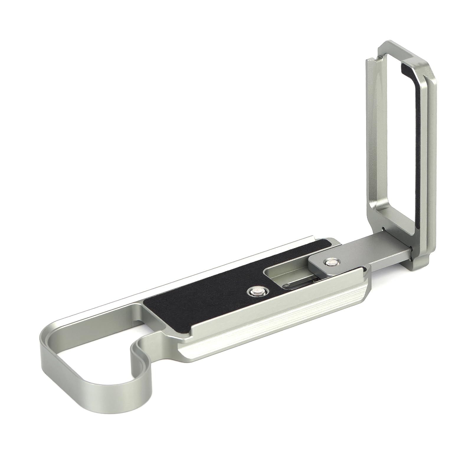 Uchwyt kamery w kształcie litery L do kamery Hasselblad X2D / X2D II / 100C, wspornik płyty L pionowa płyta Arca Quick Release metalowy uchwyt na statyw (kolor tytanowy)