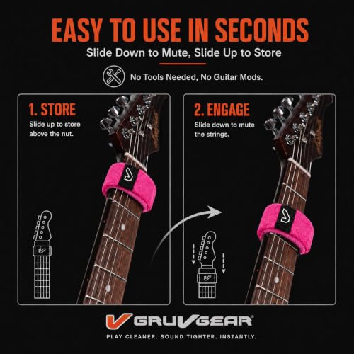 Image of Gruv Gear FretWraps HD 'Puff' String Muter 1-Pack , Extra Large, Pink
