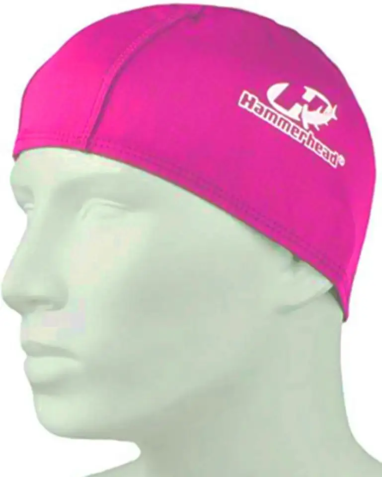 Touca de Helanca para Natação e Hidro, Hammerhead, Adulto Unissex, Pink, Único