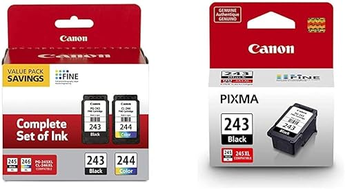 Miniatura 46 de Canon Paquete múltiple de tinta PG-243/CL-244, compatible con TR4520, MX492, MG2520, MG2922, TS302 y TS202 y CL-246 XL cartucho de tinta de color