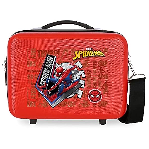 Marvel Great Power Toilettas, aanpasbaar, met schoudertas, 29 x 21 x 15 cm