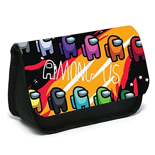 Among Us Estuches Escolares, NALCY Estuche de lápices Among Us, Estuche de lápices con impresión 3D, Funda Organizador Portalapices de Gran Capacidad Portátil para Adolescentes Estudiantes