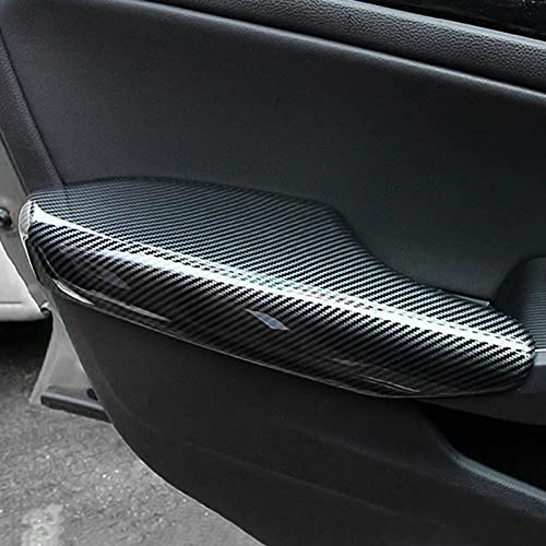 Image of Car Inner Door Handle Armrest Cover Decals for 2022 2023 2024 2025 2026 Honda Civic 11th Gen Accessories ABS Carbon Fiber Stickers