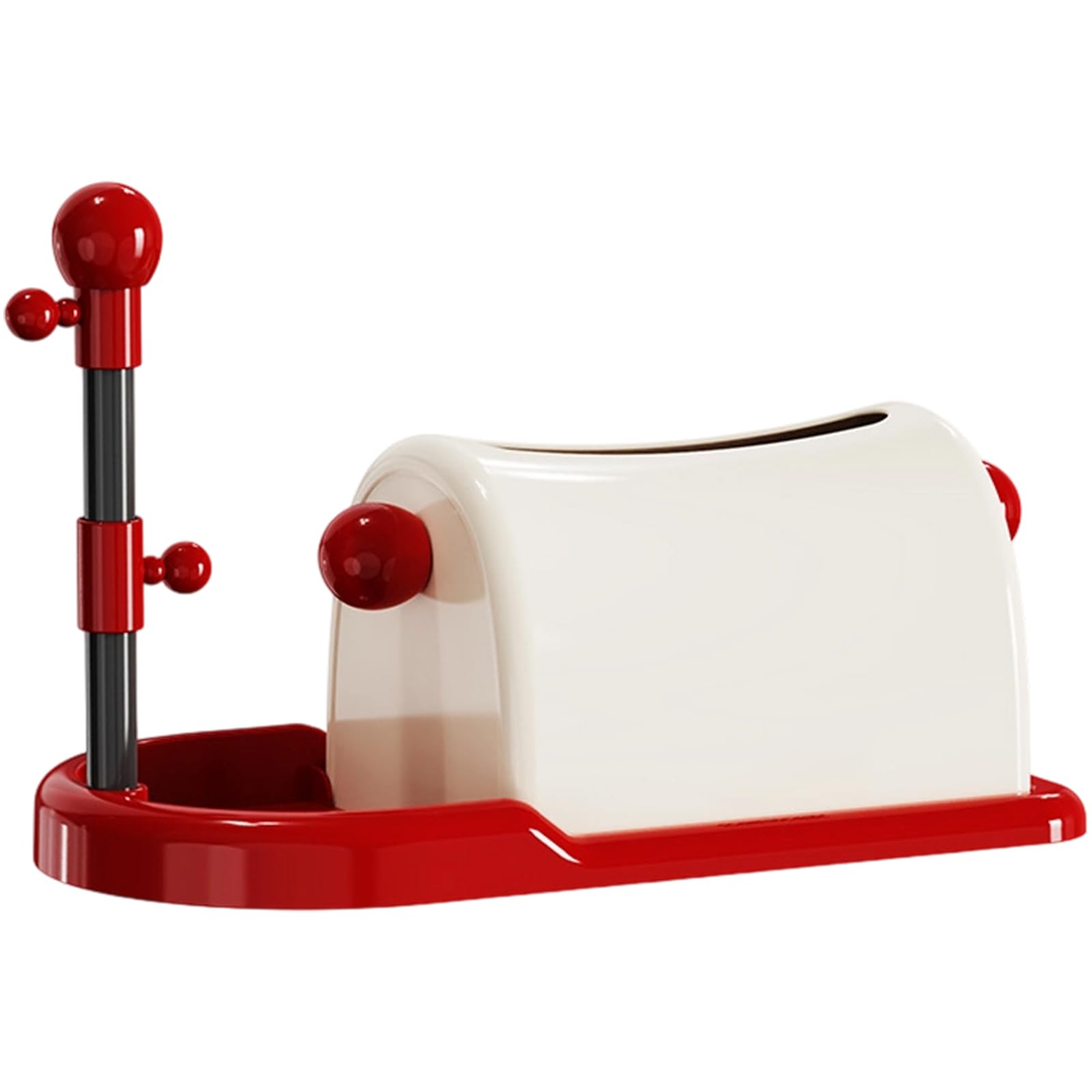 Thin Polystyrene Tissue Paper Container Detachable Top Tray for Access Phone Kitchen Rudiments Space Conserving Deck Tissue Distributor