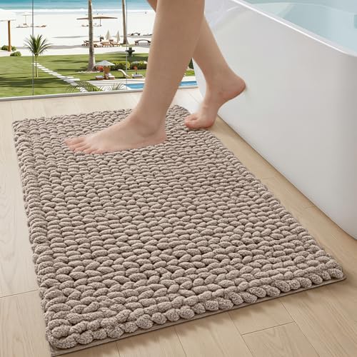 LUMI Chenille Bathroom Rug 24x43