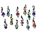 Produktbild FunkOn® Indian Bindi Pack Stick On Rainbow Glitter Crystal Bindi Stickers Festival Face Gems Multicoloured Diamante Bridal Bindis Forehead Tikka Face Body Make up accessories JewelsD10
