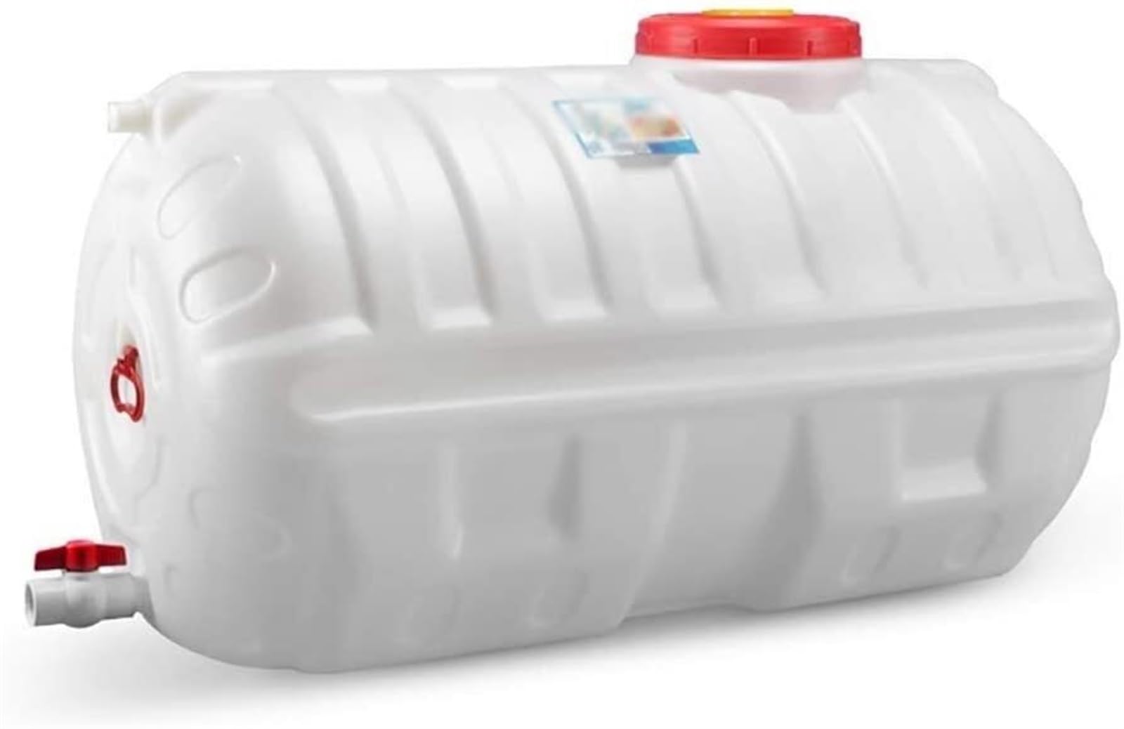 140L Runder Wassertank Aus Lebensmittelechtem Kunststoff Mit Großem Fassungsvermögen, BPA-frei, Mit Wasserhahn, Tragbar Für Unterwegs
