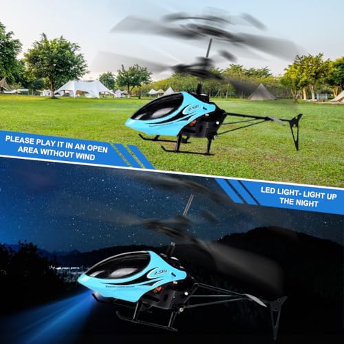Hélicoptère télécommandé mini drone bleu pour ados de 14 ans et plus - 6